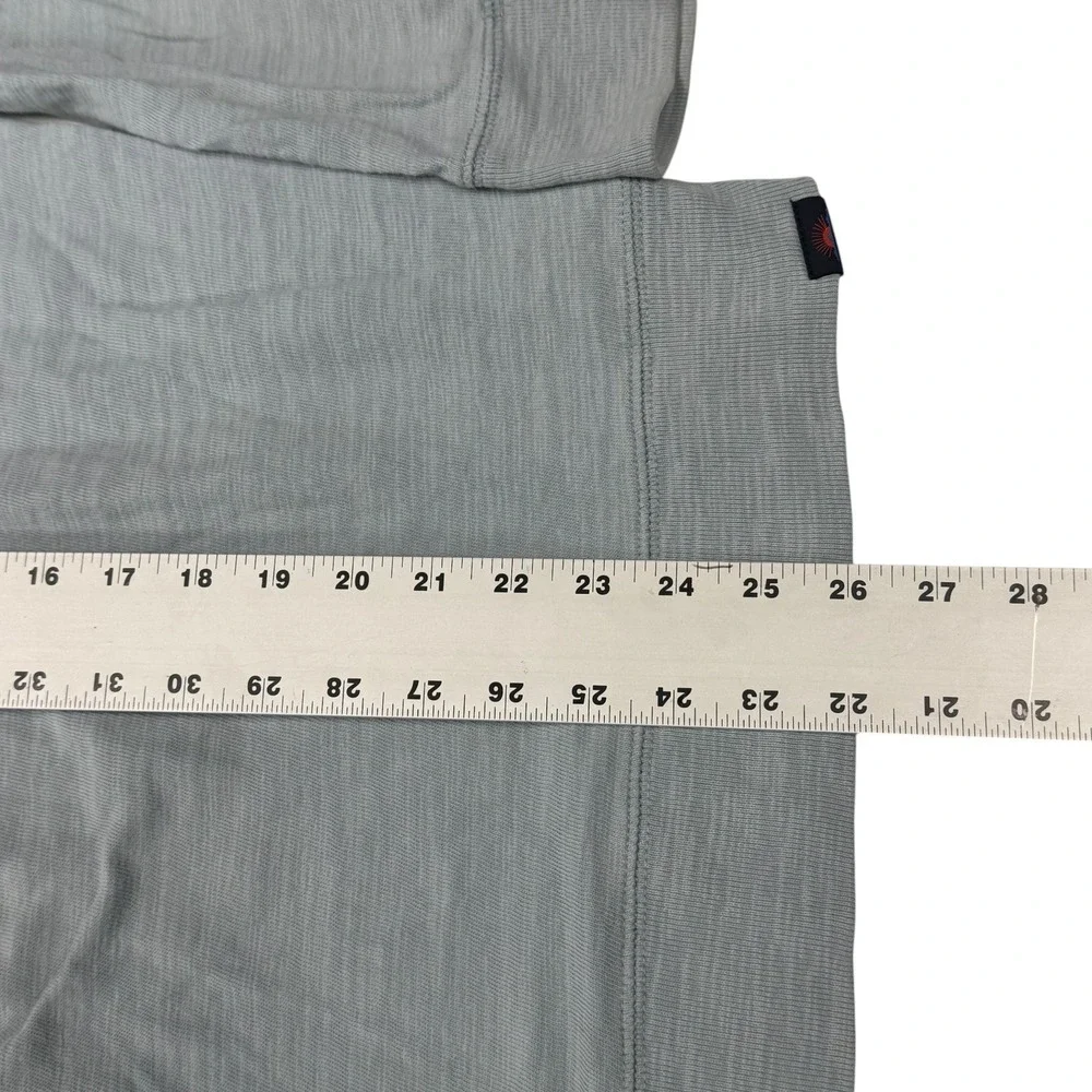 Faherty Sunwashed Hoodie Mens XL Blue Grey Organic Cotton Slub MKC0096-BBZ